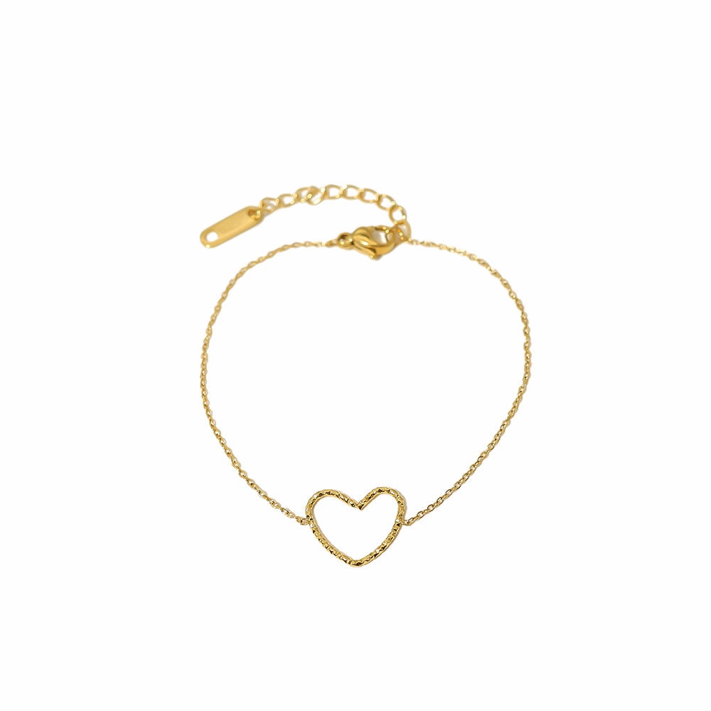 Wholesale Titanium Steel Love Necklace and Bracelet Combination