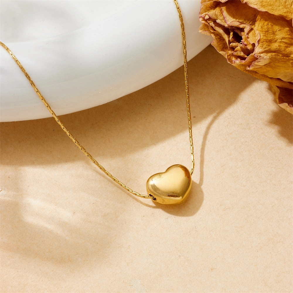 Wholesale Titanium Steel Love Necklace Clavicle Chain