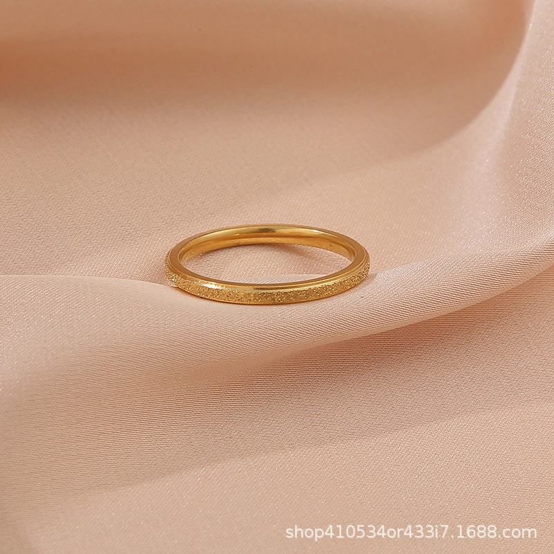 Wholesale Titanium Steel Luxury Diamond Ring