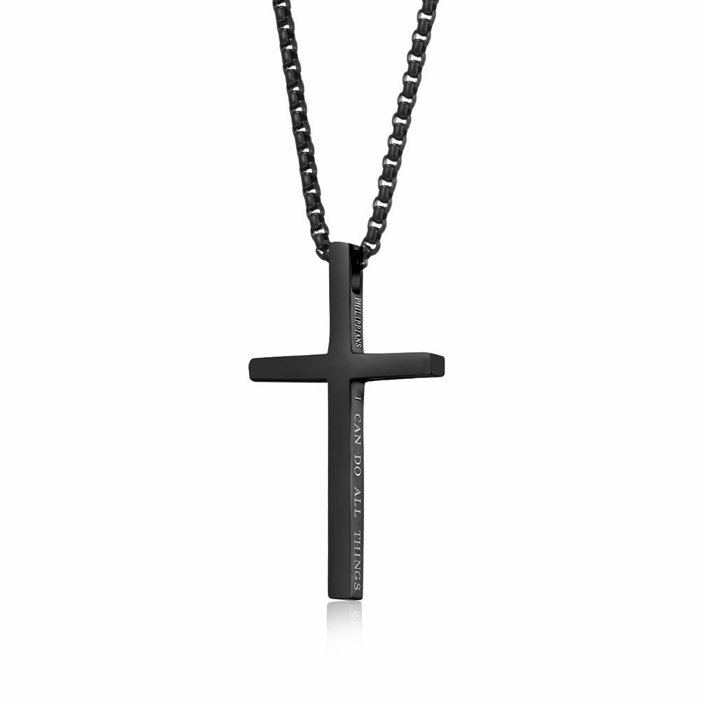Wholesale Titanium Steel Minimalist Cross Necklaces