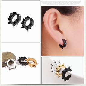 Wholesale Titanium Steel No Pierced Earrings