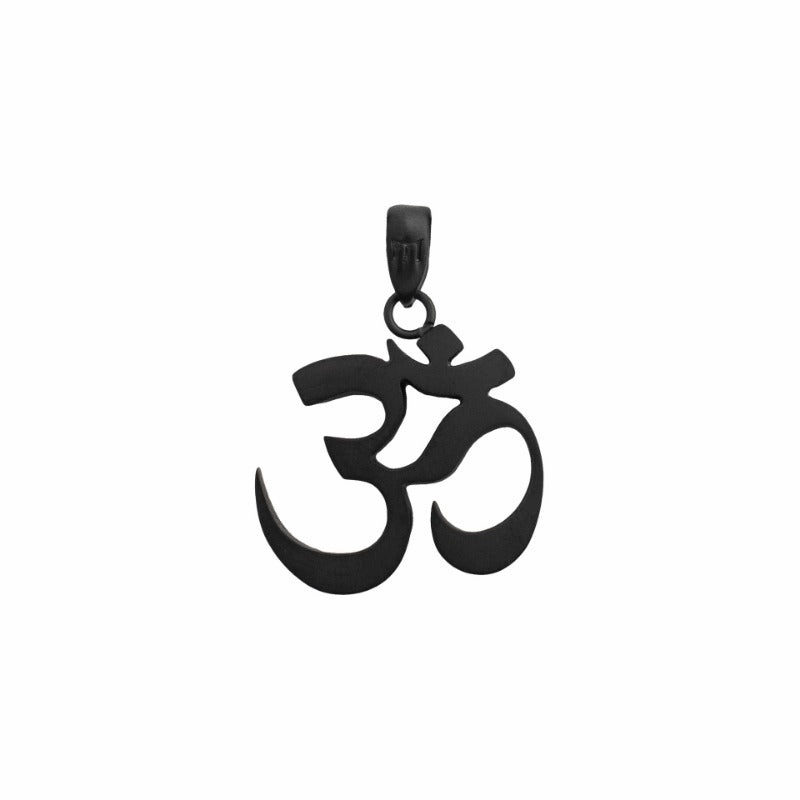 Wholesale Titanium Steel Ohm Trendy Men's Hip-hop Necklaces