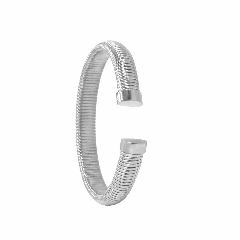 Wholesale Titanium Steel Open Fashion Versatile Gold Plated Bracelet