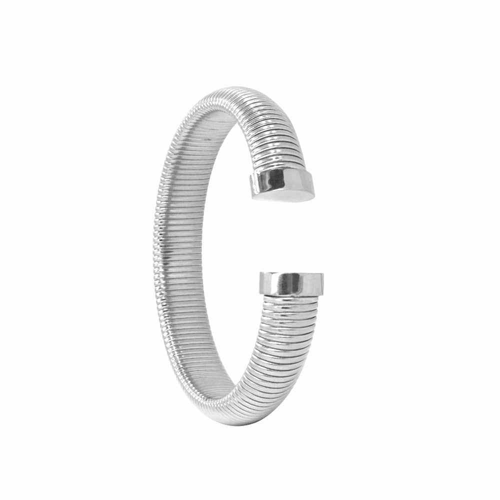 Wholesale Titanium Steel Open Fashion Versatile Gold Plated Bracelet