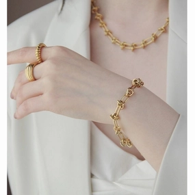 Wholesale Titanium Steel Plated 18K Bracelet