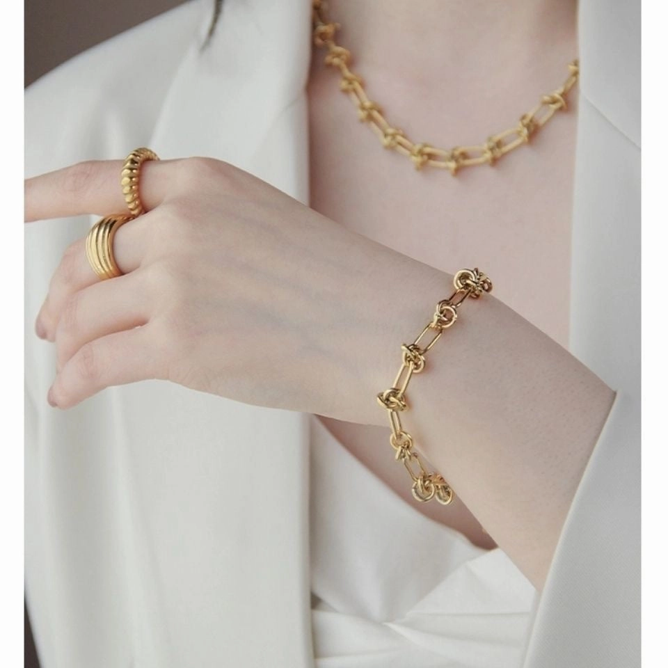 Wholesale Titanium Steel Plated 18K Bracelet
