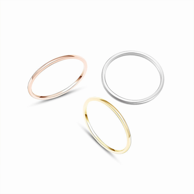Wholesale Titanium Steel Ring Plated with 18k Real Gold Ring