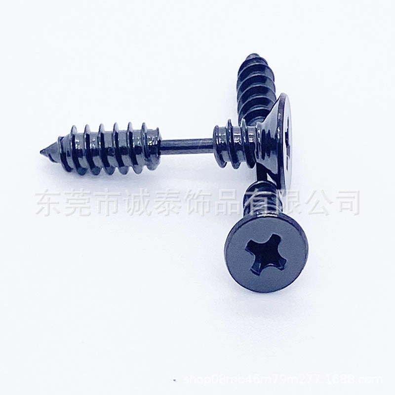 Wholesale Titanium Steel Screws Earrings