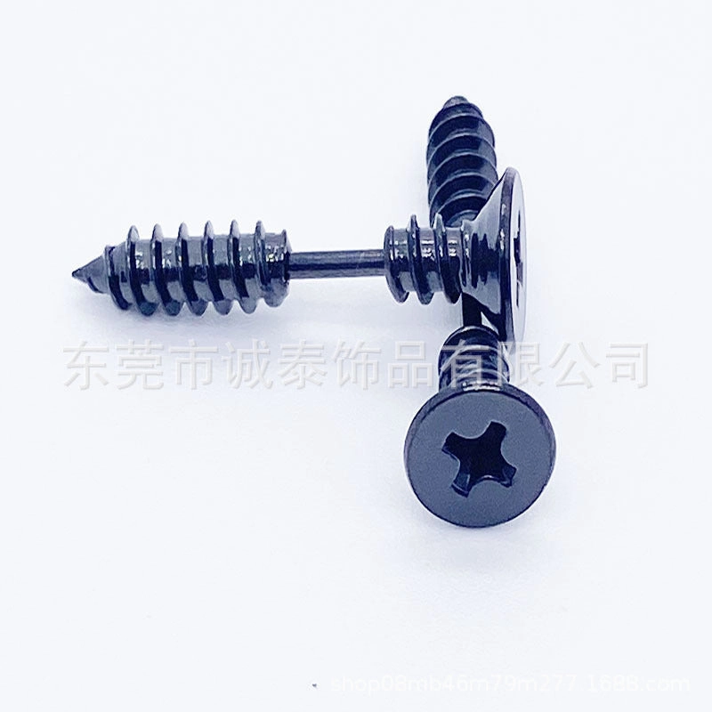 Wholesale Titanium Steel Screws Earrings