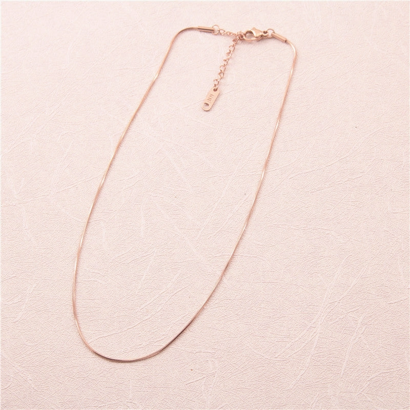 Wholesale Titanium Steel Snake Necklaces