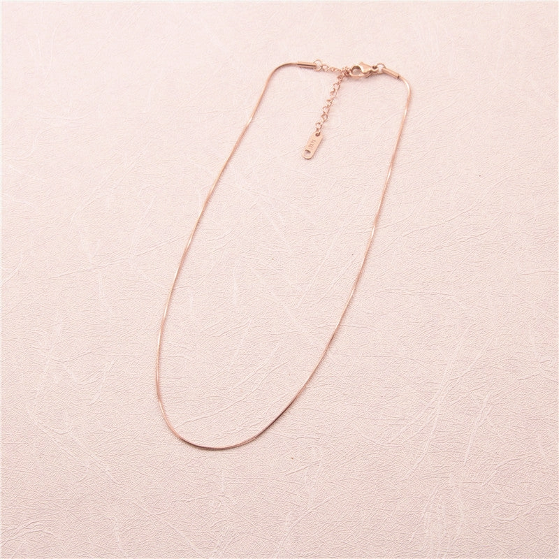 Wholesale Titanium Steel Snake Necklaces