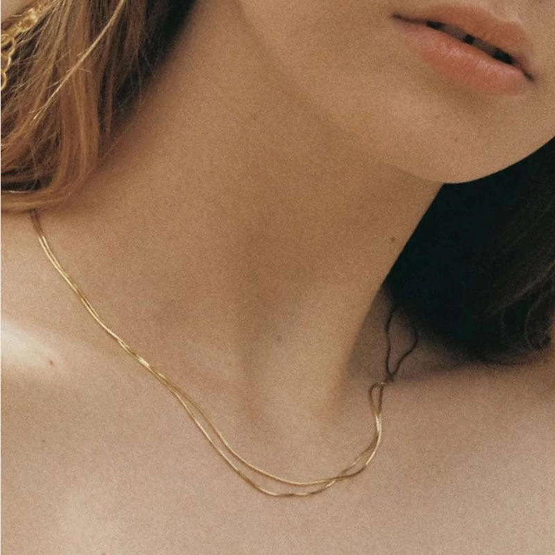 Wholesale Titanium Steel Snake Necklaces