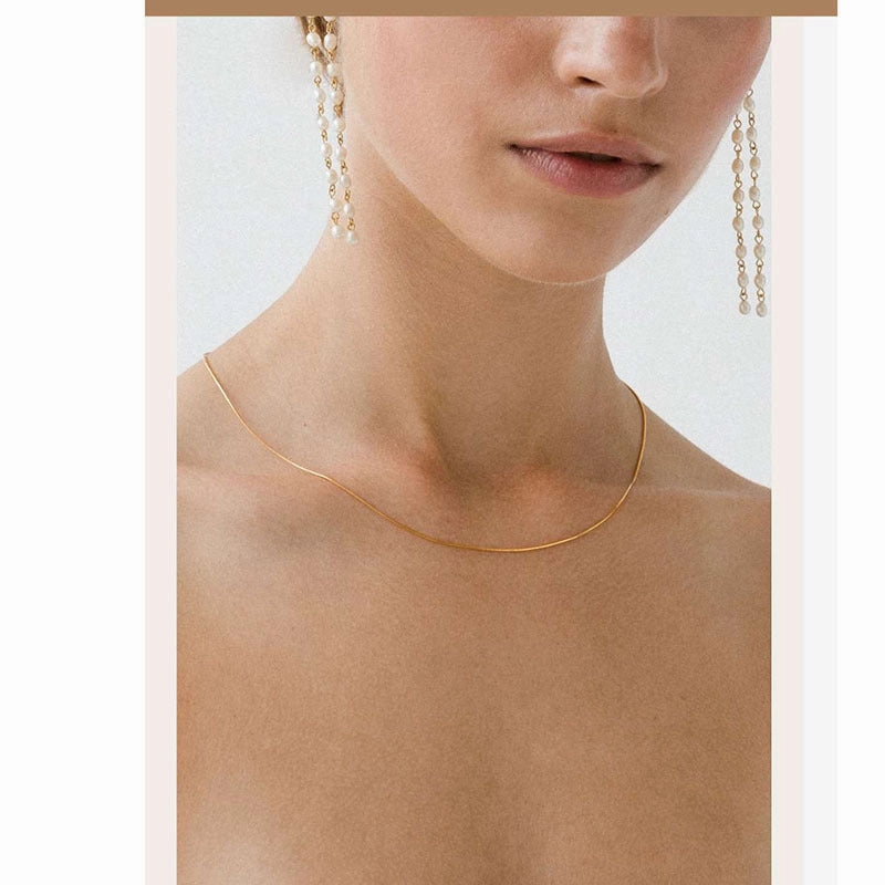Wholesale Titanium Steel Snake Necklaces