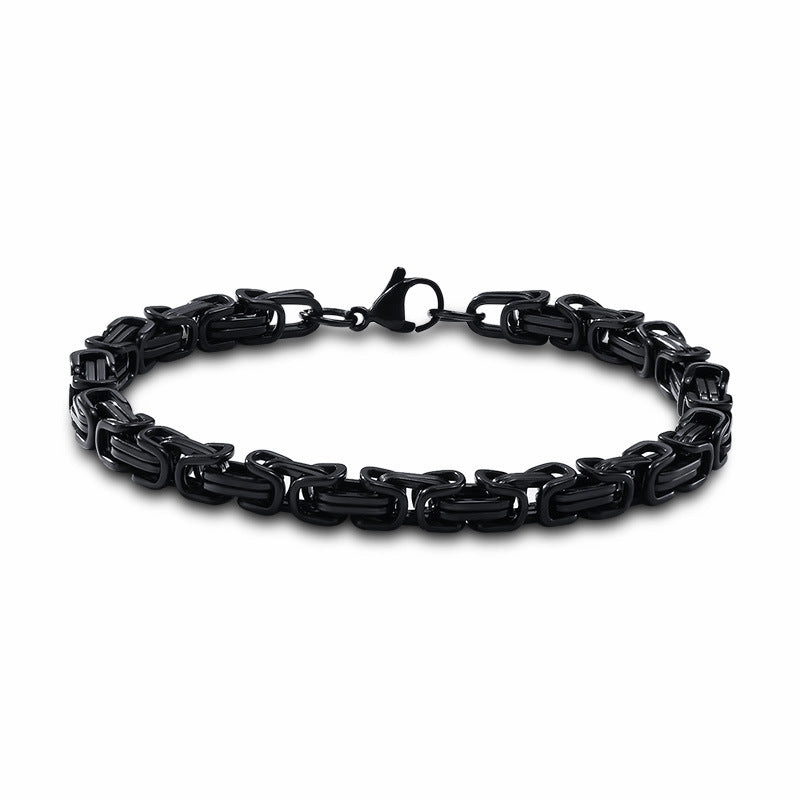 Wholesale Titanium Steel Square Gold Men's Bracelets