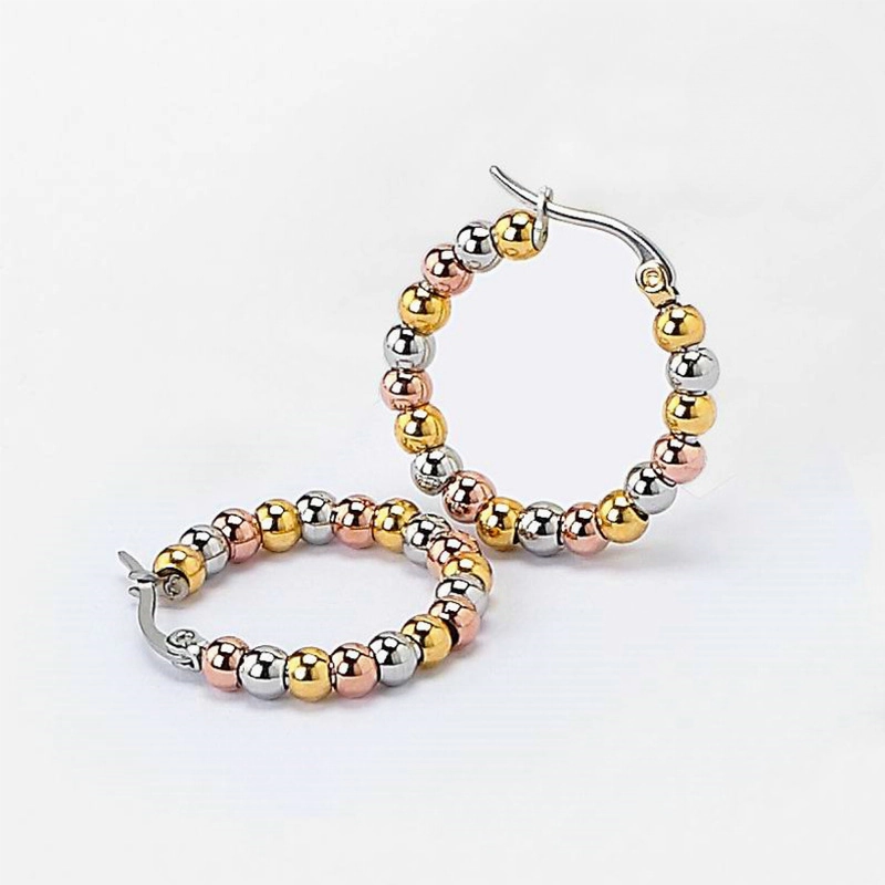 Wholesale Titanium Steel Stainless Steel Color Earrings