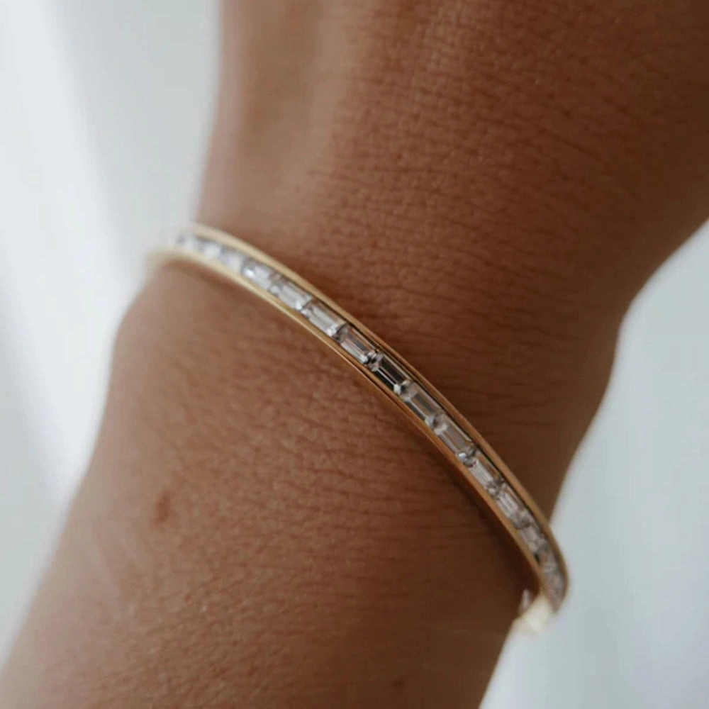 Wholesale Titanium Steel Stainless Steel Zircon Inlaid Bracelet