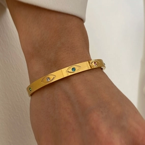 Wholesale Titanium Steel Stainless Steel Zircon Inlaid Bracelet