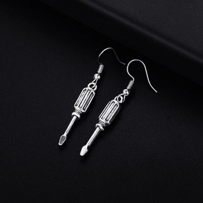 Wholesale Tools Screwdriver Pendant Earrings