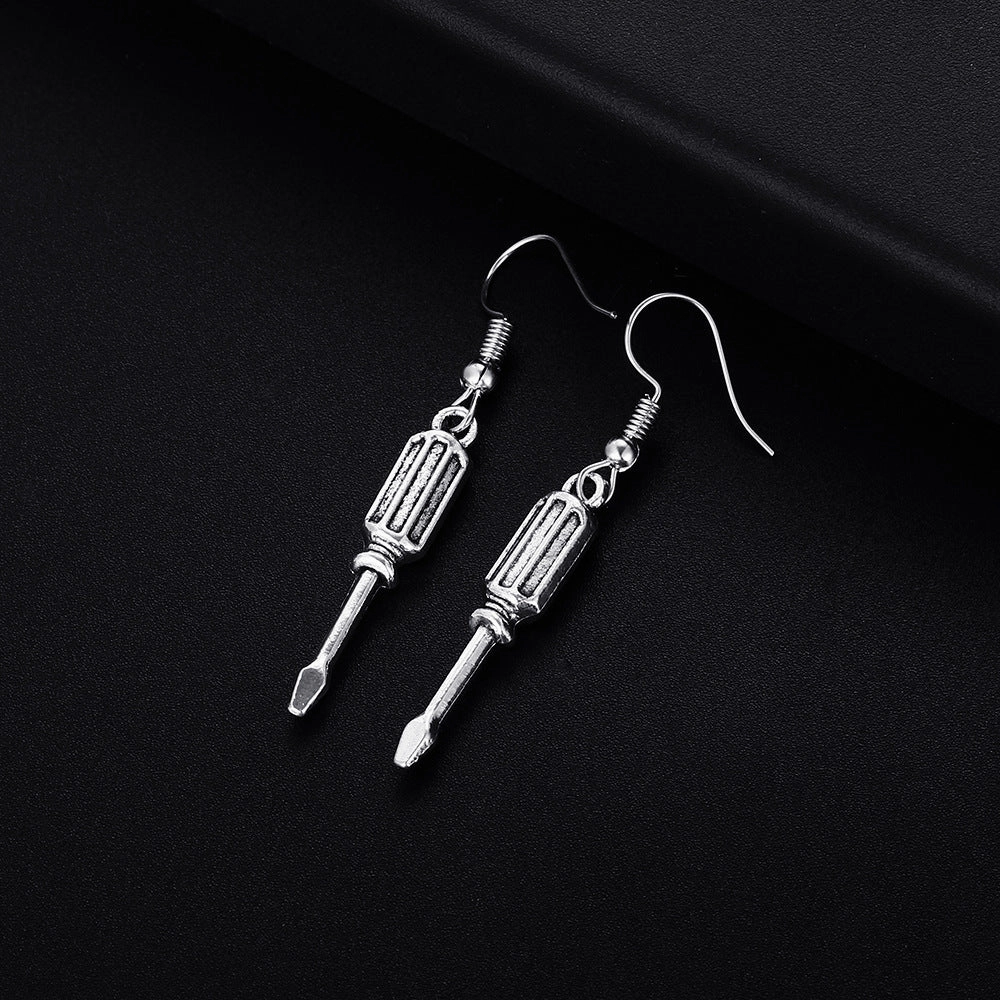 Wholesale Tools Screwdriver Pendant Earrings