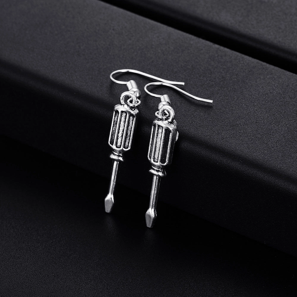 Wholesale Tools Screwdriver Pendant Earrings