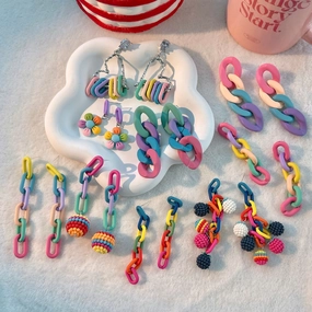 Wholesale Town Shop Treasure Acrylic Earrings