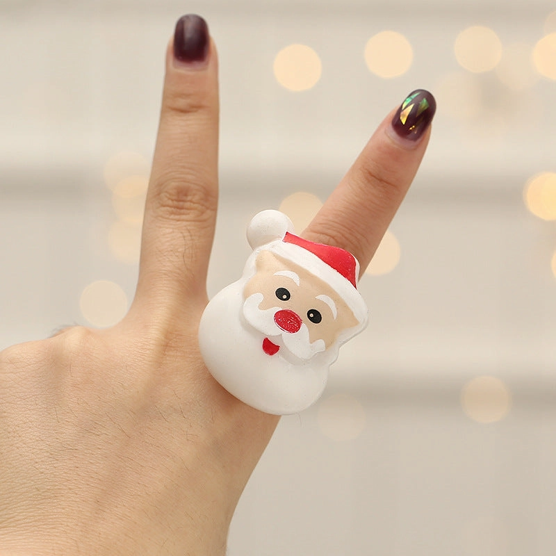 Wholesale TPR Christmas Glow Rings