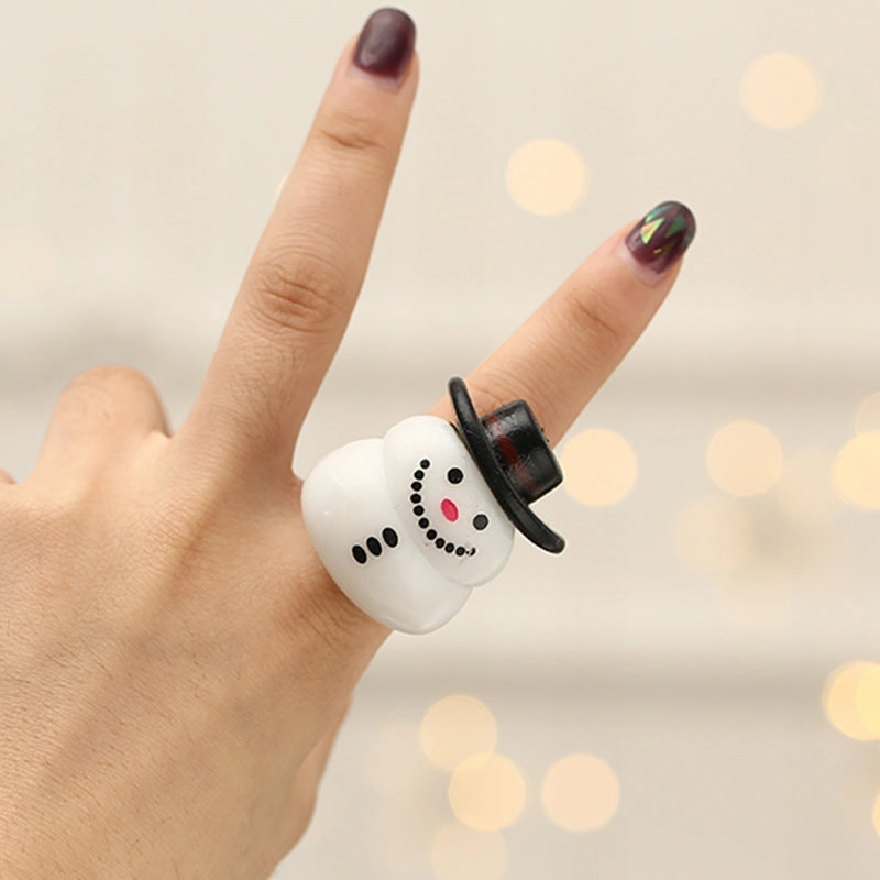Wholesale TPR Christmas Glow Rings