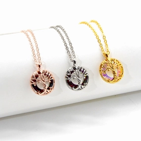 Wholesale Tree of Life Crystal Necklace