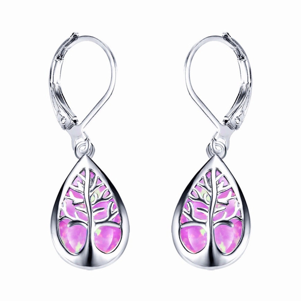 Wholesale Tree of Life Drop Shape Alloy Earrings