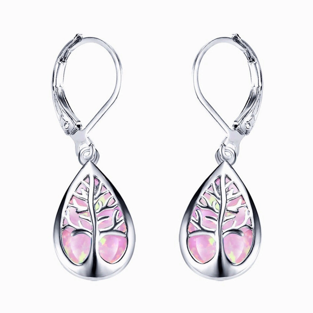 Wholesale Tree of Life Drop Shape Alloy Earrings
