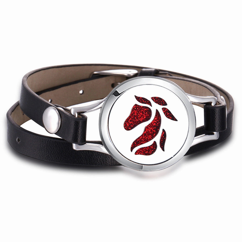 Wholesale Tree of Life Stainless Steel Aroma Bracelet