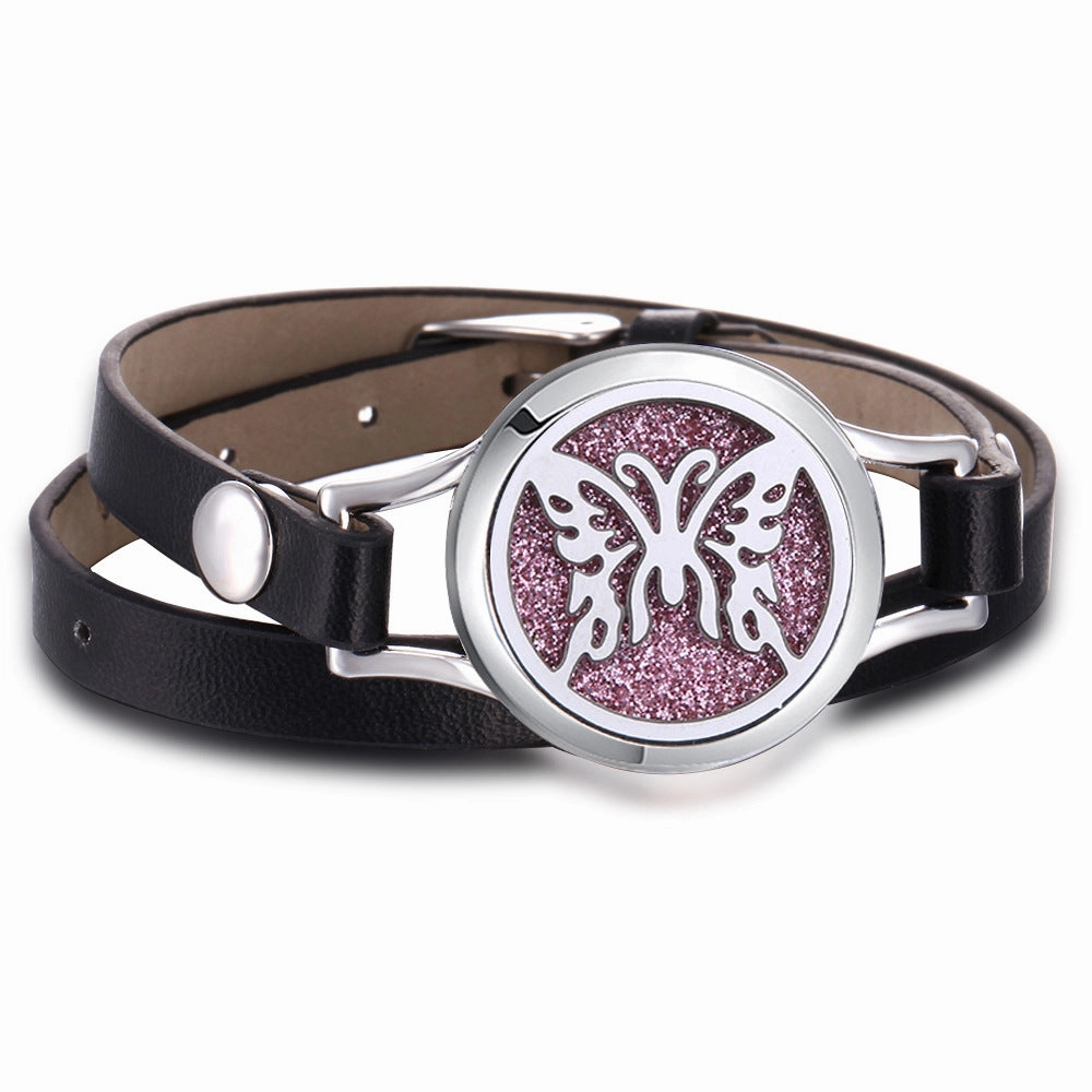 Wholesale Tree of Life Stainless Steel Aroma Bracelet