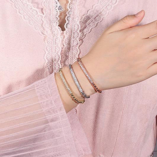 Wholesale Tricolor Copper Beads Bracelet