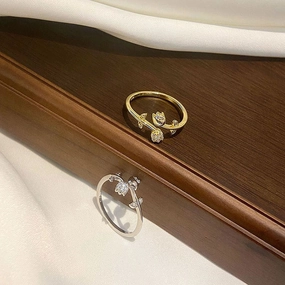 Wholesale Tulip Pure Silver Rings