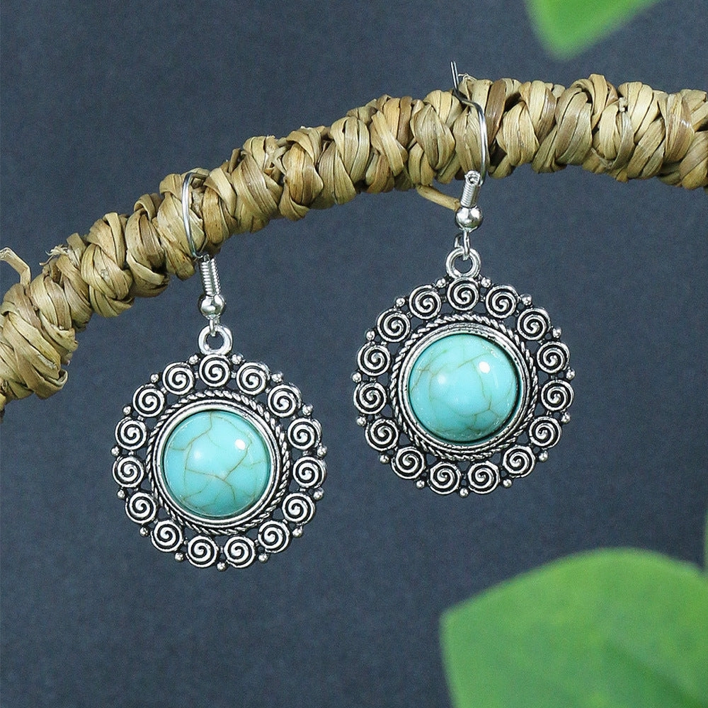 Wholesale Turquoise Alloy Earrings