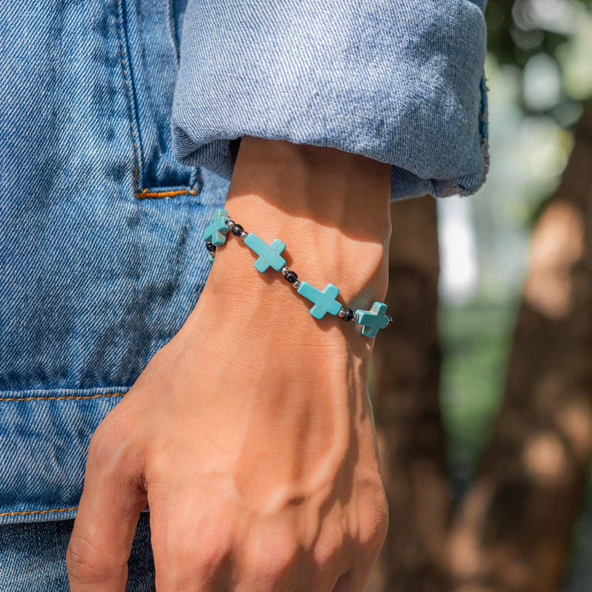 Wholesale Turquoise Men's Fashion Bracelet
