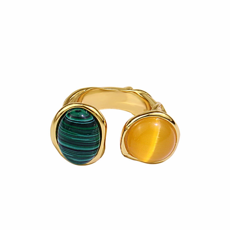 Wholesale Turquoise Silver Plated Simple Ring