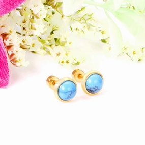 Wholesale Turquoise Stainless Steel Earrings