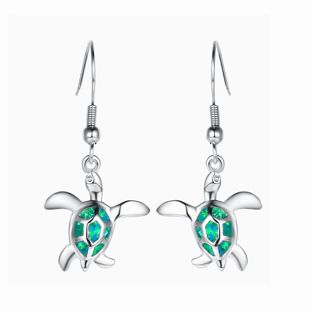 Wholesale Turtle 5 Color Alloy Earrings