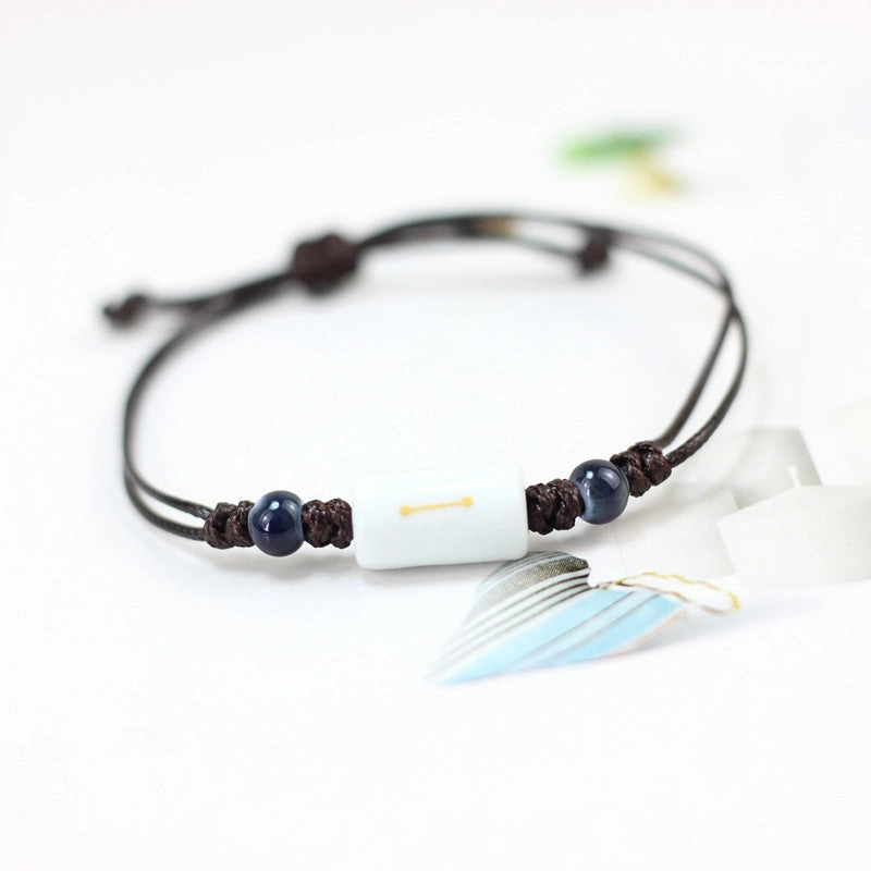 Wholesale Twelve Constellation Ceramic Couple Bracelet