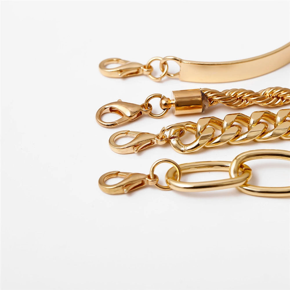 Wholesale Twist Chain Set of Four Bracelet