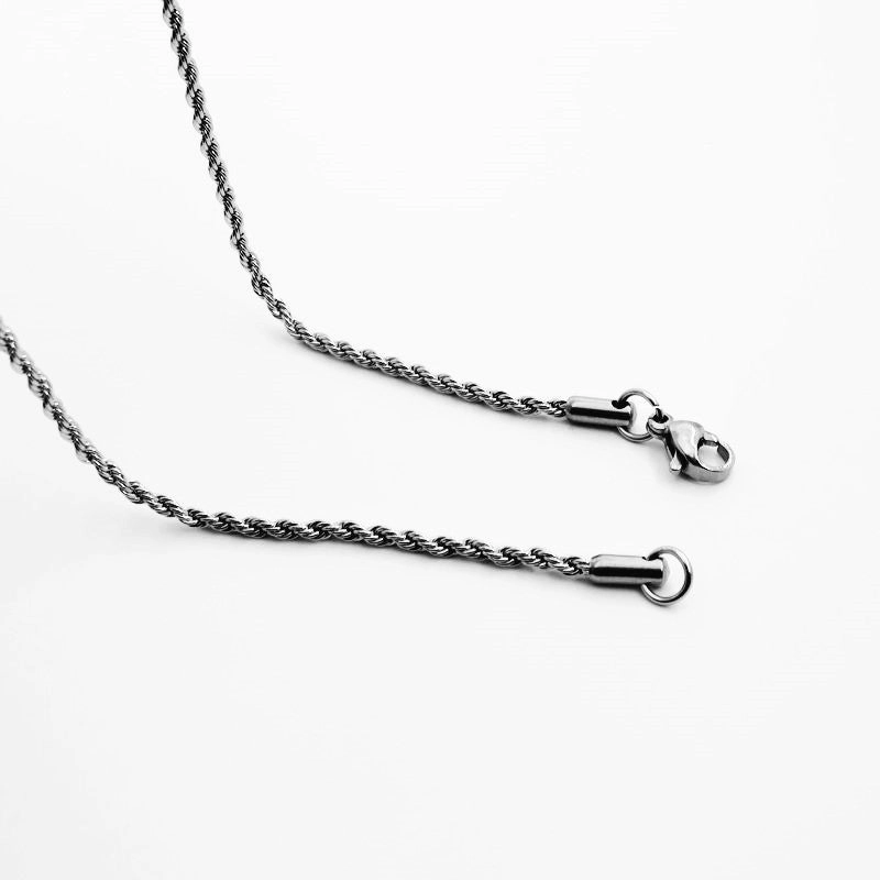Wholesale Twist Chain Titanium Steel Necklaces