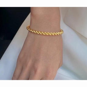 Wholesale Twist Fashion Titanium Steel Bracelet