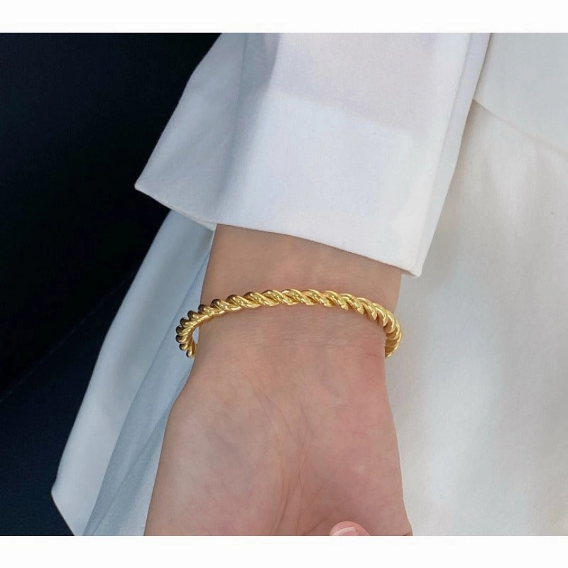Wholesale Twist Fashion Titanium Steel Bracelet