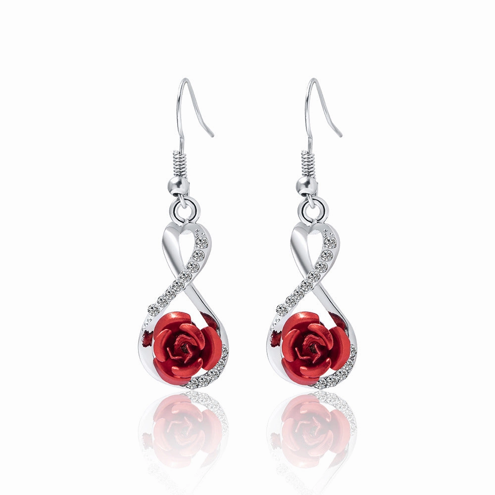 Wholesale Twisted Rose Diamond Earrings