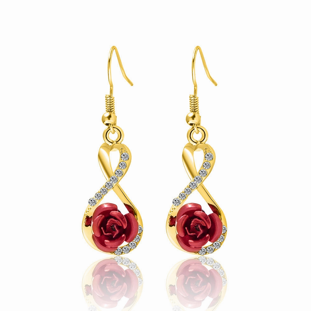 Wholesale Twisted Rose Diamond Earrings