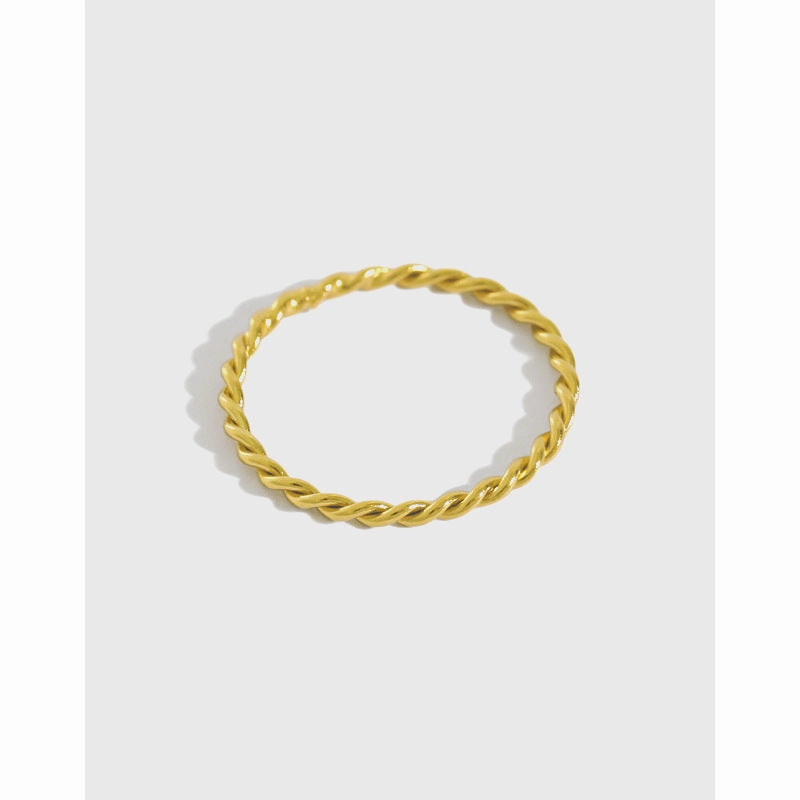 Wholesale Twisted Twist Thin Ring Silver Ring
