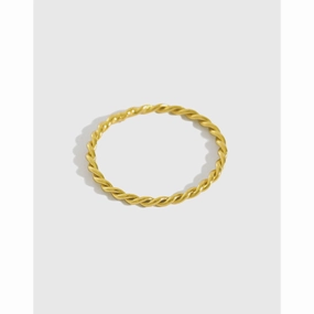 Wholesale Twisted Twist Thin Ring Silver Ring