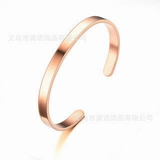 Wholesale Type C Open Stainless Steel Titanium Steel Bracelet