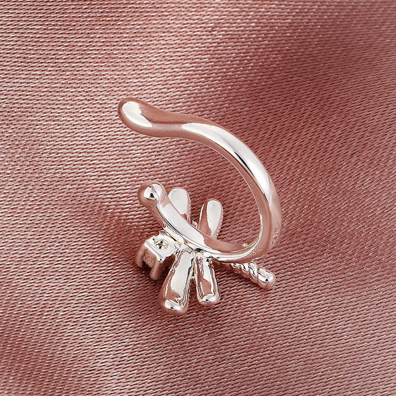 Wholesale U-shaped Dragonfly Copper Earrings